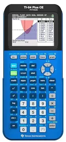 Texas Instruments TI-84 Plus CE rangli grafik kalkulyatori, Bionik Moviy kichik - TEXAS INSTRUMENTS (1)