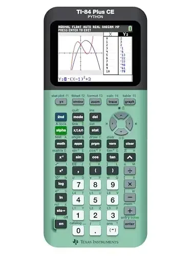 Texas Instruments TI-84 Plus CE Color Graphing Calculator, Mint Small 