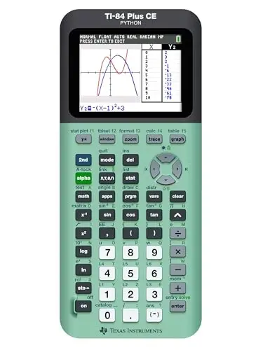Texas Instruments TI-84 Plus CE Color Graphing Calculator, Mint Small - 1