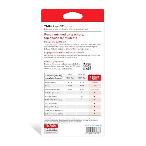 Texas Instruments TI-84 Plus CE Color Graphing Calculator, Mint Small - 6