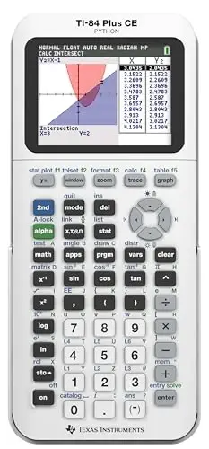 Texas Instruments TI-84 Plus CE Color Graphing Calculator, Bright White - 2