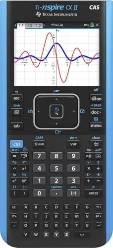 Texas Instruments TI-Nspire CX II CAS Rangli Grafikali Hisoblagichi O‘quvchilar uchun Dasturiy Ta’minot bilan (Shaxsiy Kompyuter/Mac) - 1