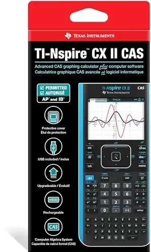 Texas Instruments TI-Nspire CX II CAS Rangli Grafikali Hisoblagichi O‘quvchilar uchun Dasturiy Ta’minot bilan (Shaxsiy Kompyuter/Mac) - 4