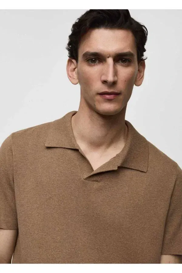 Textured Cotton Polo Shirt - 8