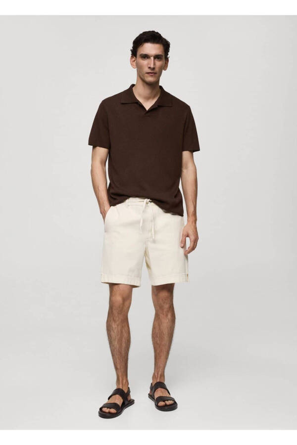 Textured Cotton Polo Shirt - 2