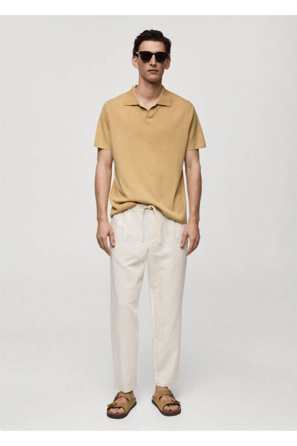 Textured Cotton Polo Shirt - 2
