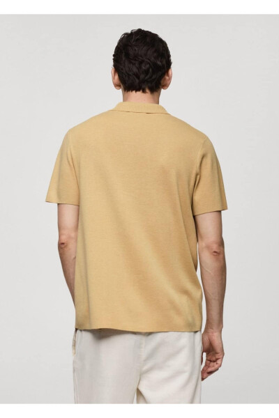 Textured Cotton Polo Shirt - 4