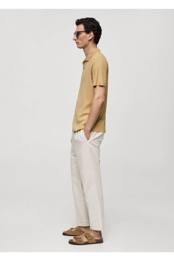 Textured Cotton Polo Shirt - 6