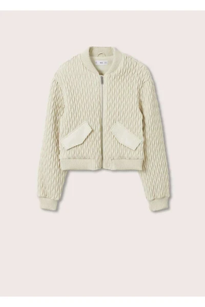 Textured Cropped Jacket - 3