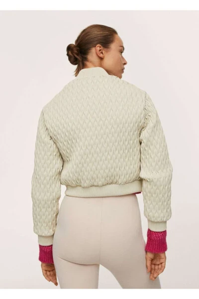 Textured Cropped Jacket - 4