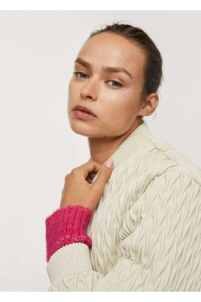 Textured Cropped Jacket - 6