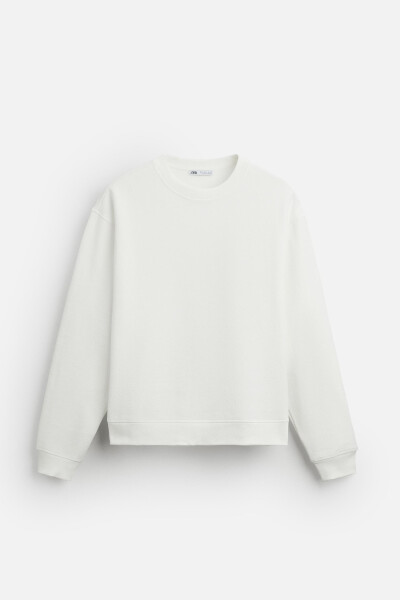 Textured, dirty white sweatshirt - 14