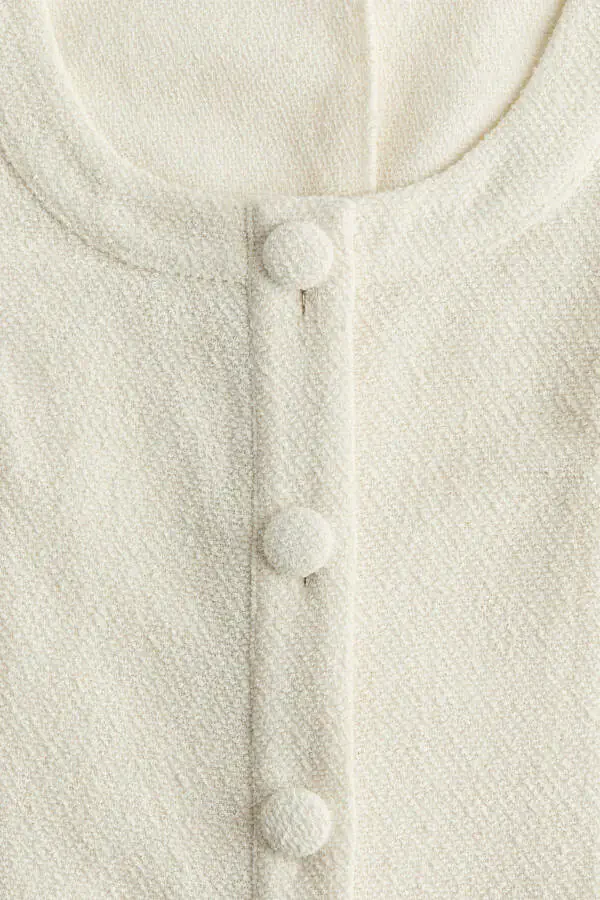 Textured fabric dress - 5