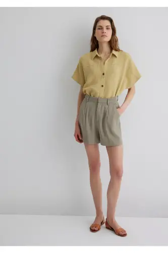 Textured Green Shirt Loose Fit / Relaxed Fit 12 - 3