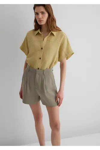Textured Green Shirt Loose Fit / Relaxed Fit 12 - 7