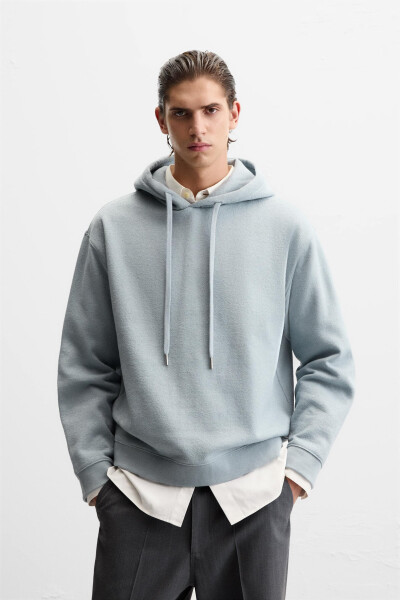 Textured Hooded Sweatshirt - 10