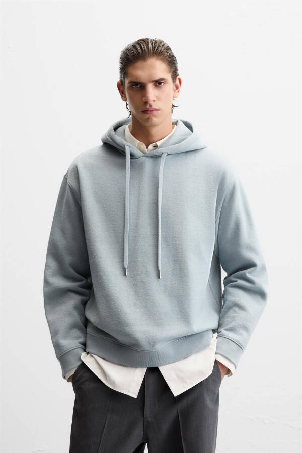 Textured Hooded Sweatshirt - 10