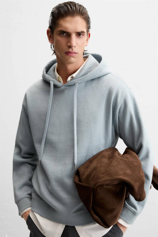 Textured Hooded Sweatshirt - 13