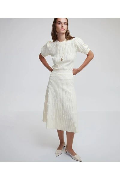 Textured knit skirt - MISS IPEKYOL