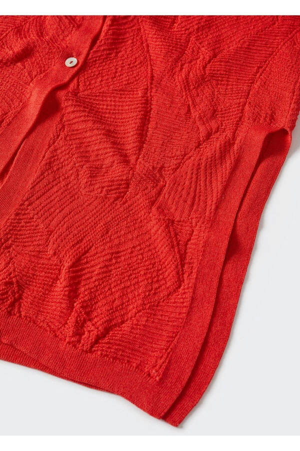 Textured Long Cardigan - 6