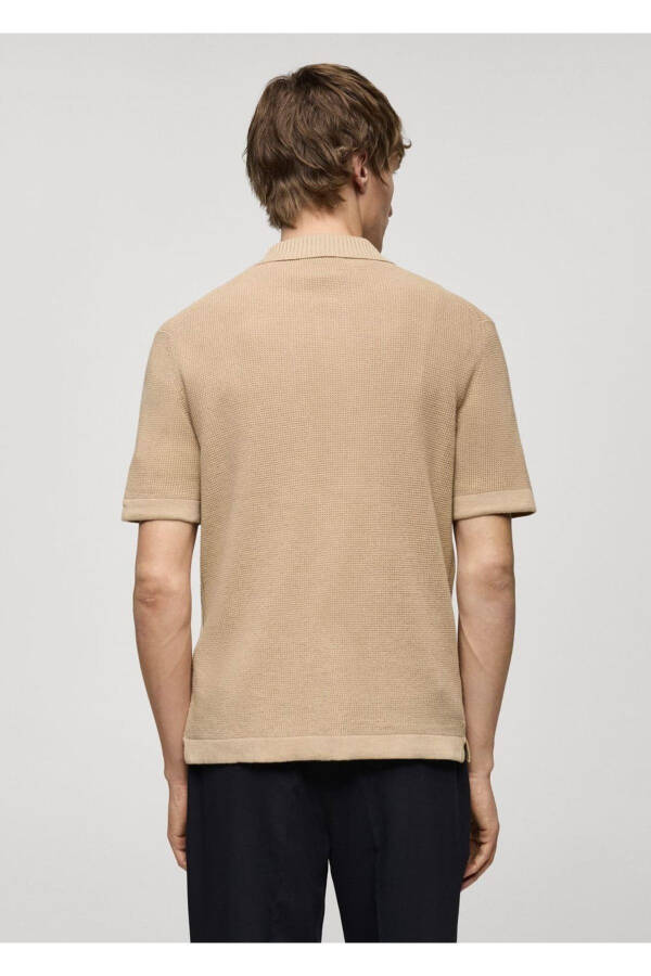 Textured Pique Polo Shirt - 4