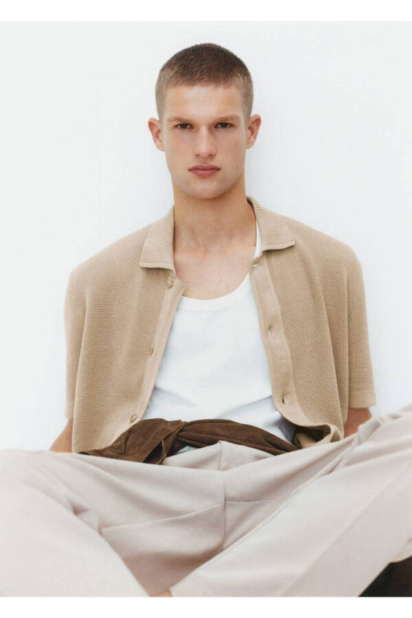 Textured Pique Polo Shirt - 5