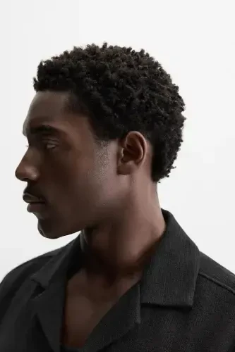 TEXTURED SHIRT-Black - 6