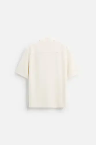 TEXTURED SHIRT-Ecru - 7