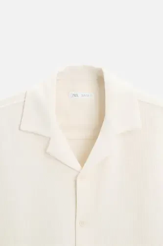 TEXTURED SHIRT-Ecru - 8