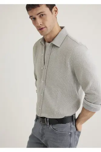 Textured Shirt Slim Fit 0211524-86961-Y 