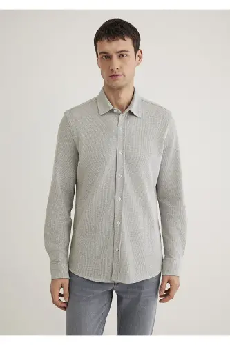 Textured Shirt Slim Fit 0211524-86961-Y - 4