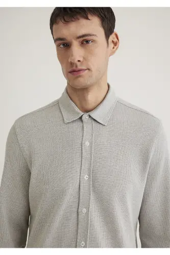 Textured Shirt Slim Fit 0211524-86961-Y - 6