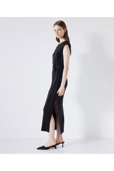 Textured Straight Cut Dress - 6