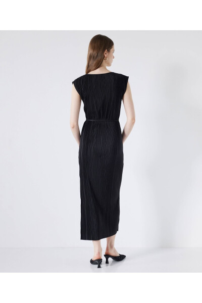 Textured Straight Cut Dress - 7