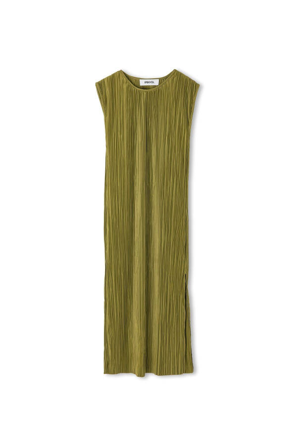 Textured Straight Cut Dress - 7