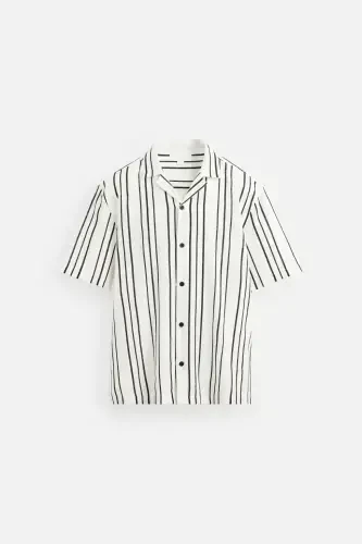 Textured Striped Shirt - 7