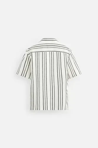 Textured Striped Shirt - 8