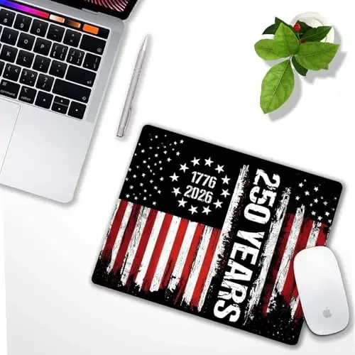 The 250th Anniversary of the United States Customized Mousepad Non-Slip Rubber Base Mouse Pads for Computers Laptop - 4