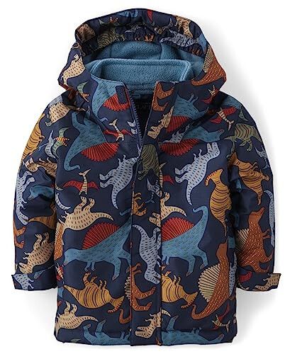 The Children's Place Baby Boys' and Toddler Heavy 3 in 1 Winter Jacket, Wind Water-Resistant Shell, Fleece Inner - 1