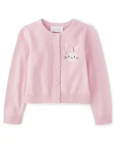 The Children's Place Baby Girls' and Toddler Long Sleeve Knit Button Front Cardigan 
