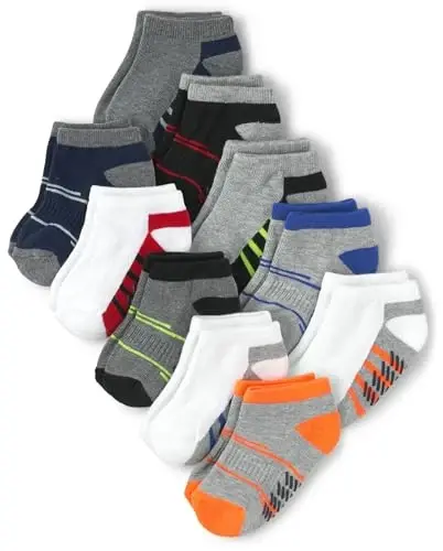The Children's Place Boys' And Toddler Ankle Socks Variety Pack 