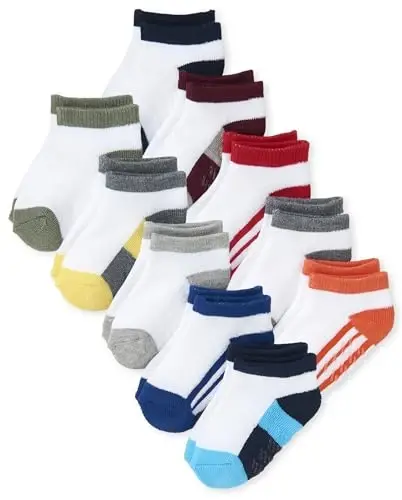 The Children's Place Boys' And Toddler Ankle Socks Variety Pack 