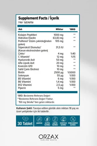 The Collagen Beauty Elastin 30 Tablet - DAY2DAY (1)