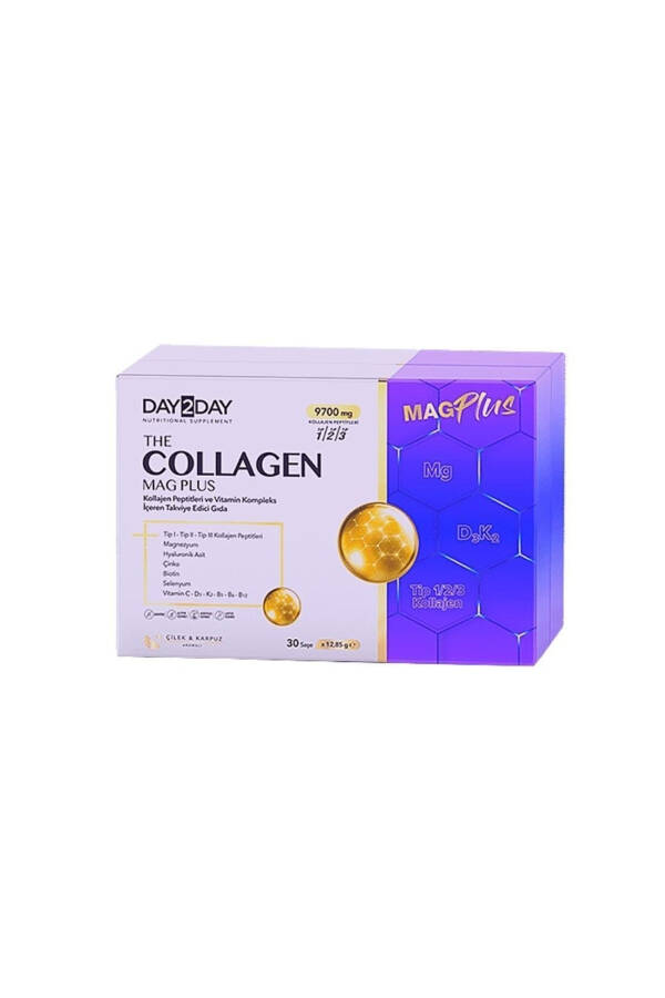 The Collagen Mag Plus Çilek Ve Karpuz Aromalı Takviye Edici Gıda 9700mg 30 Şase - 1