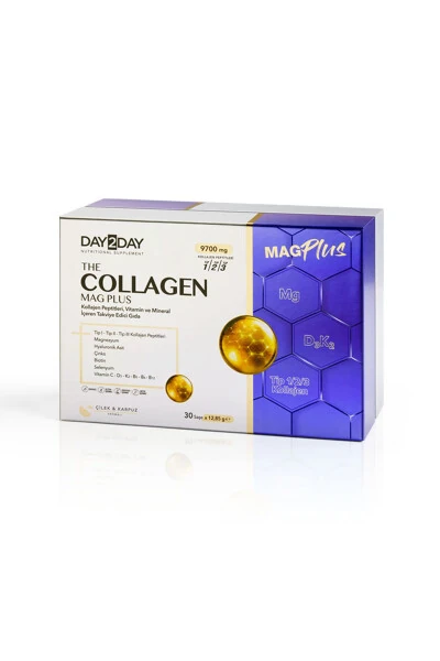 The Collagen Mag Plus Qulupnay va Tarvuz Ta'mli Oziq-ovqat Qo'shimchasi 9700mg 30 Shtuchka - 1