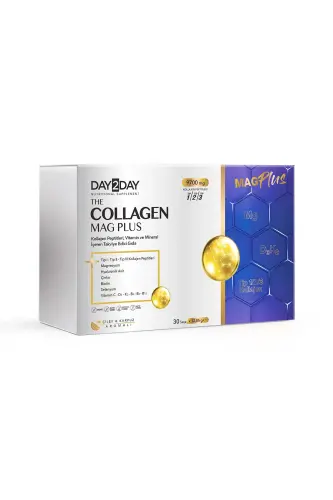 The Collagen Mag Plus Qulupnay va Tarvuz Ta'mli Oziq-ovqat Qo'shimchasi 9700mg 30 Shtuchka - 1
