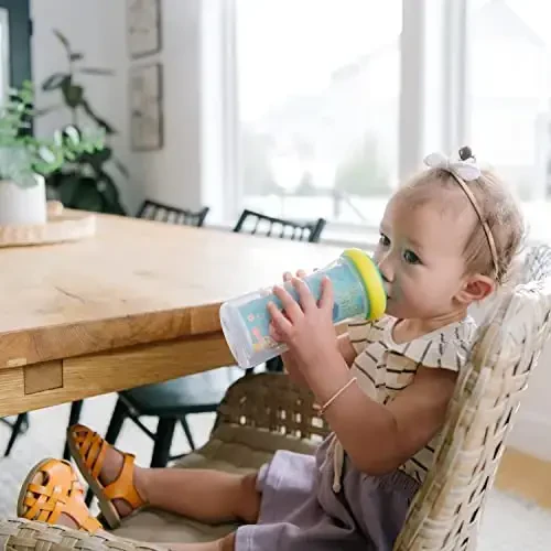 The First Years Cocomelon Kids Insulated Sippy Cups - Dishwasher Safe Spill Proof Toddler Cups - Ages 12 Months and Up - 9 Ounces - 2 Count - 6
