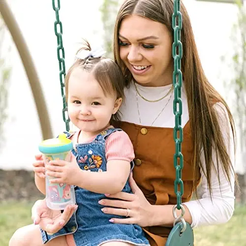 The First Years Cocomelon Kids Insulated Sippy Cups - Dishwasher Safe Spill Proof Toddler Cups - Ages 12 Months and Up - 9 Ounces - 2 Count - 7