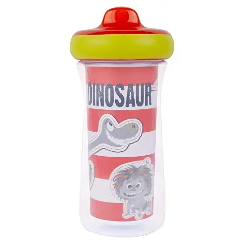 The First Years Dinosaur Kids Insulated Sippy Cups - Dishwasher Safe Spill Proof Toddler Cups - Ages 12 Months and Up - 9 Ounces - 2 Count - THE FIRST YEARS (1)
