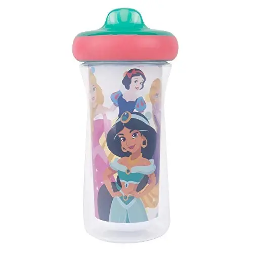 The First Years Disney Princess Kids Insulated Sippy Cups - Dishwasher Safe Spill Proof Toddler Cups - Ages 12 Months and Up - 9 Ounces - 2 Count - 2